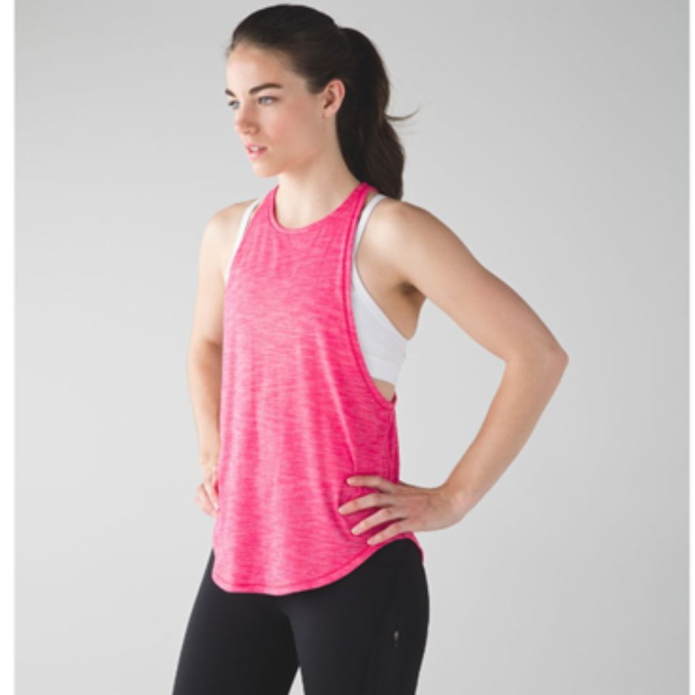 Lululemon Sweat Date Tank in Heathered Boom Juice Size 6